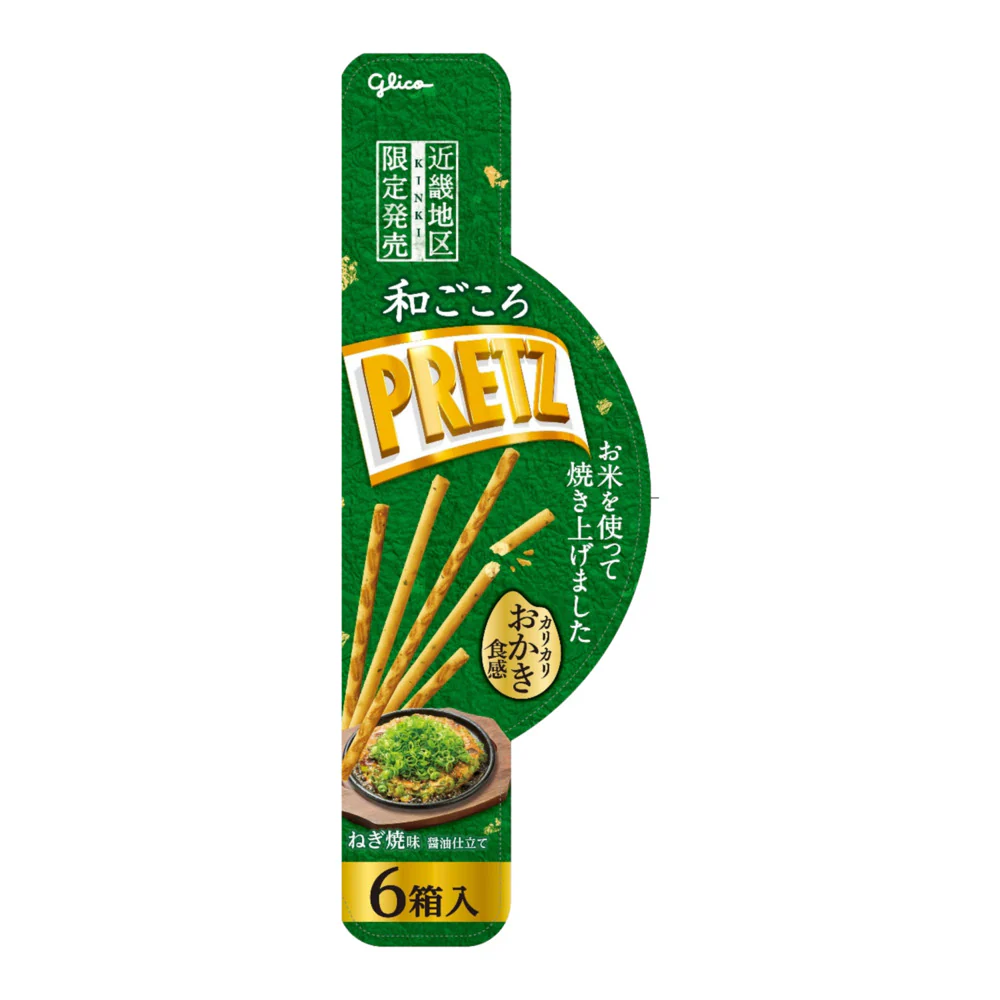 Glico Pretz Negiyaki Soy Sauce Flavour Biscuit Sticks 132g (6 Packs) - Image 2