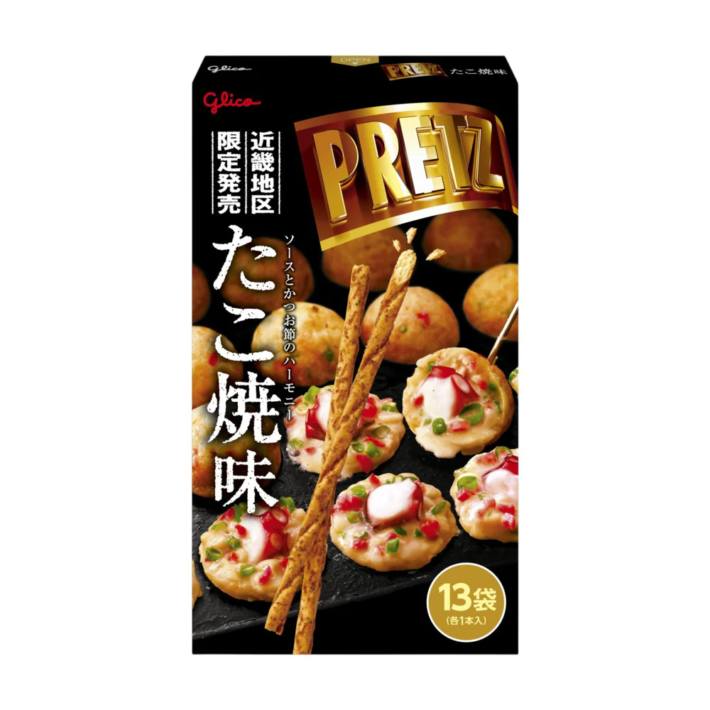Glico Pretz Takoyaki Flavour Biscuit Sticks 13 Packs 398g