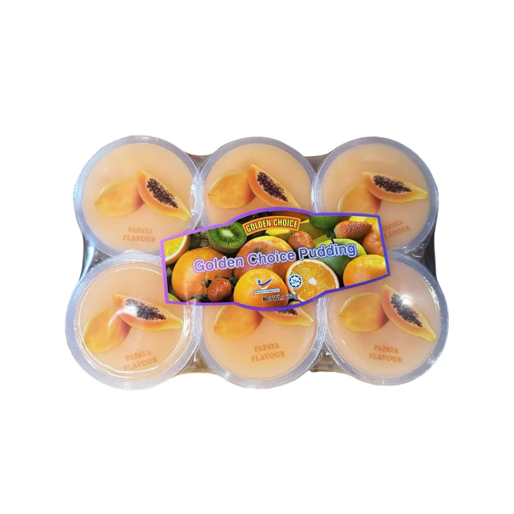 Golden Choice Papaya Flavour Pudding Cups 110g x 6