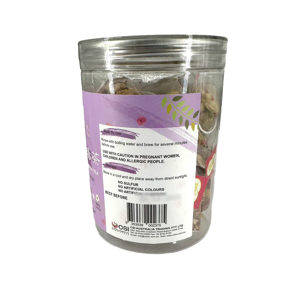 Golden Dai Wei Mandarin Peel & Hibiscus Detox Tea - 60g - Image 2