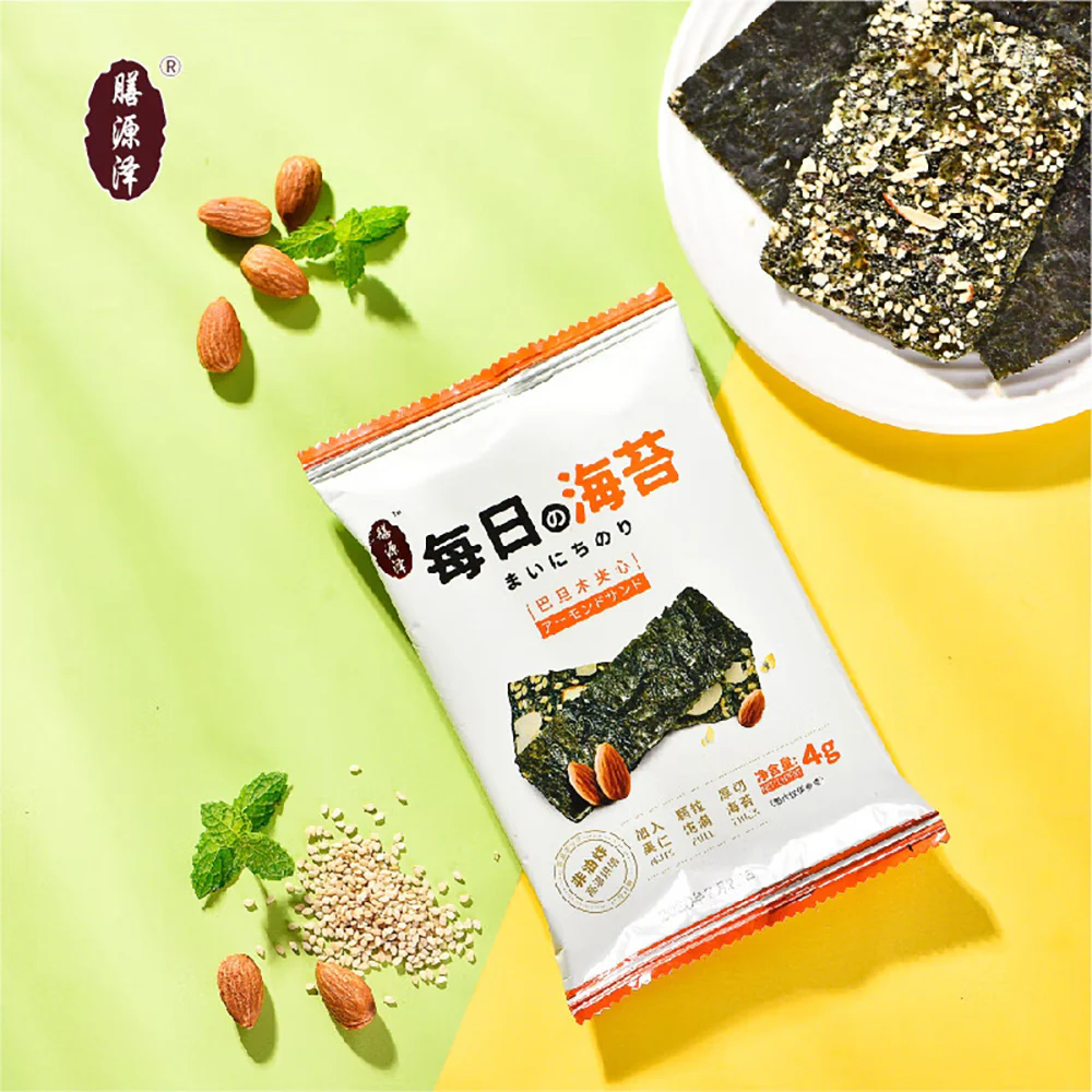 Golden Seasons Daily Seaweed with Almond Filling - 6 Packs, 24g - Image 2