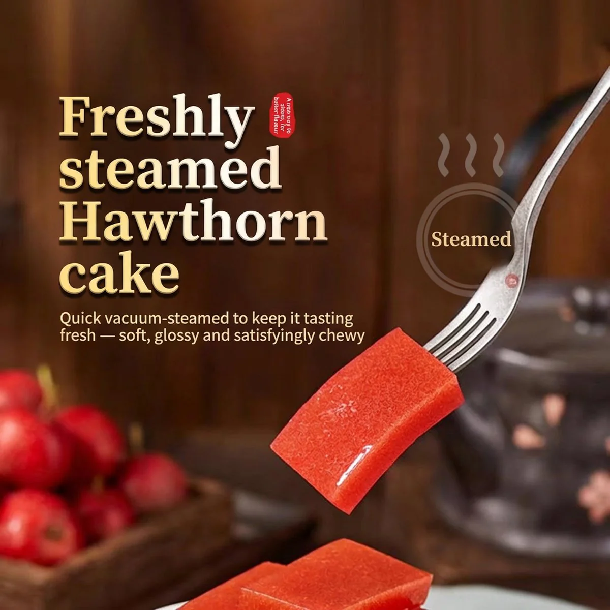 Gongshe Lianmeng Fresh-Steamed Hawthorn Cake – Blueberry Flavour 210g - Image 2