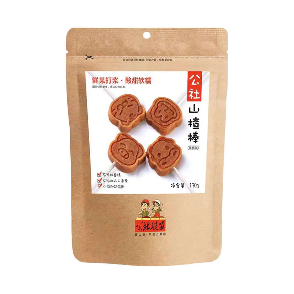 Gongshe Lianmeng Soft & Chewy Hawthorn Fruit Sticks 130g