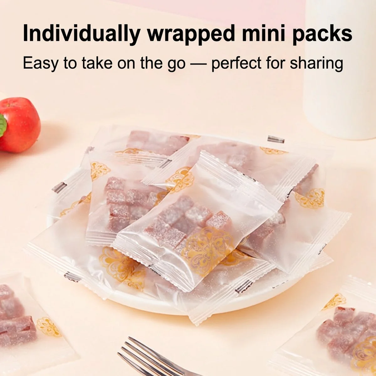 Gongshe Lianmeng Yogurt Hawthorn Soft Candy Cubes 130g - Image 3