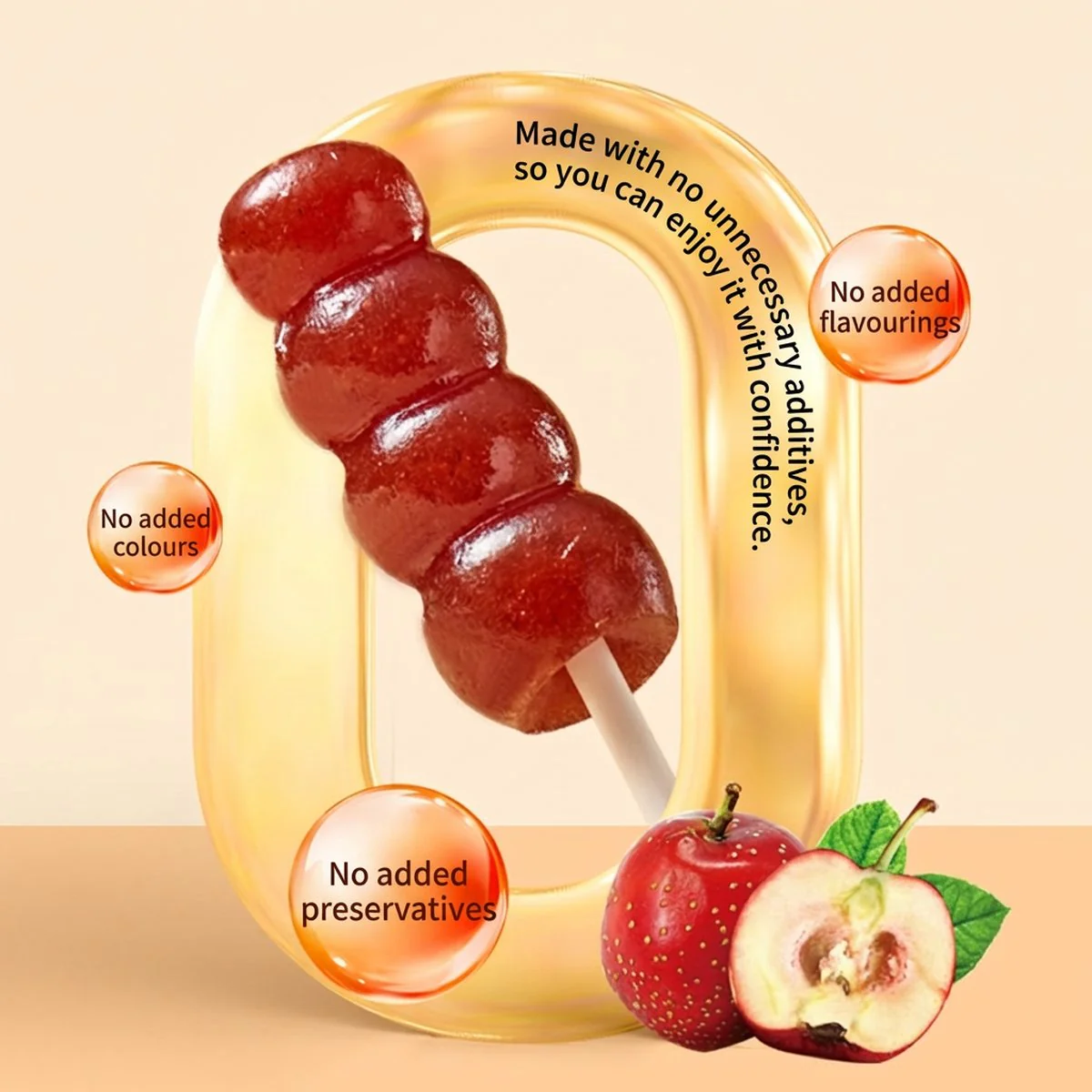 Gongshe Union Hawthorn Skewers 105g - Traditional Chinese Hawthorn Candy on Sticks - Image 4