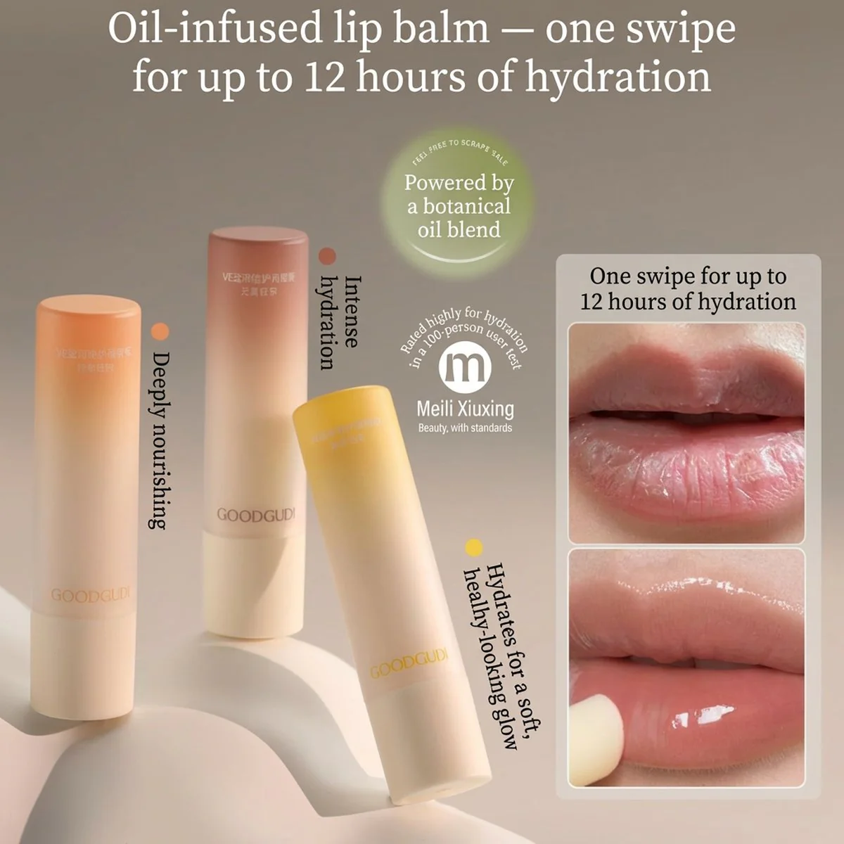 Goodgudi Essential Oil Lip Balm - 3.2g (Three Variants Available) - Image 5