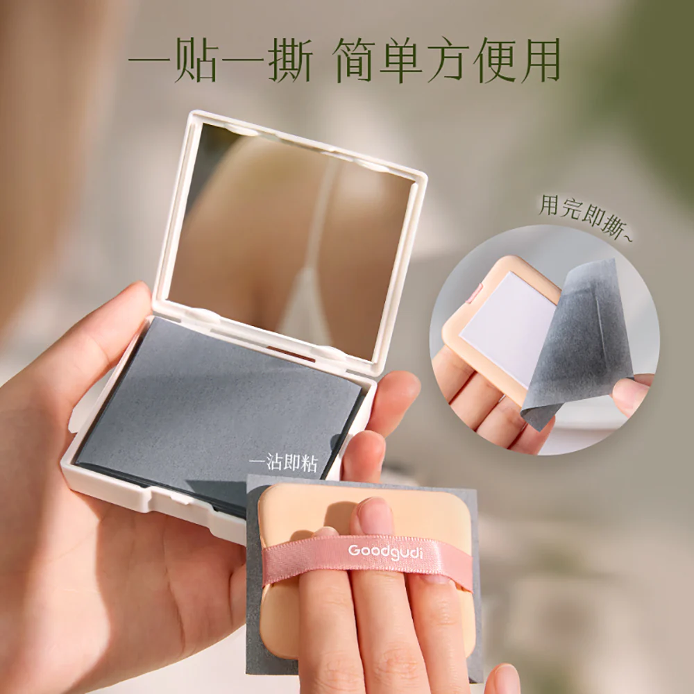 Goodgudi Oil-Absorbing Face Powder Puff Sheets - 100pcs - Image 2