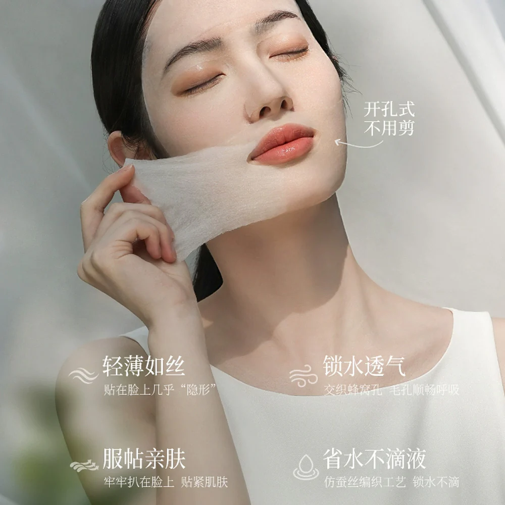 Goodi Stretchable Lyocell Wet Compress Cotton Pads - 240 Sheets (120 With Nose Holes + 120 Regular) - Image 2