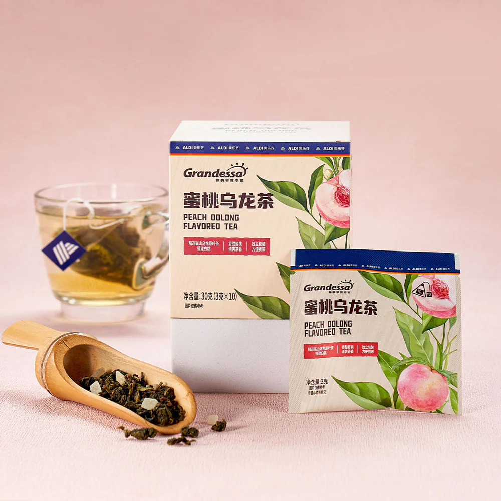 Grandessa Peach Oolong Flavoured Tea 30g (3g x 10) – Limited Import - Image 3