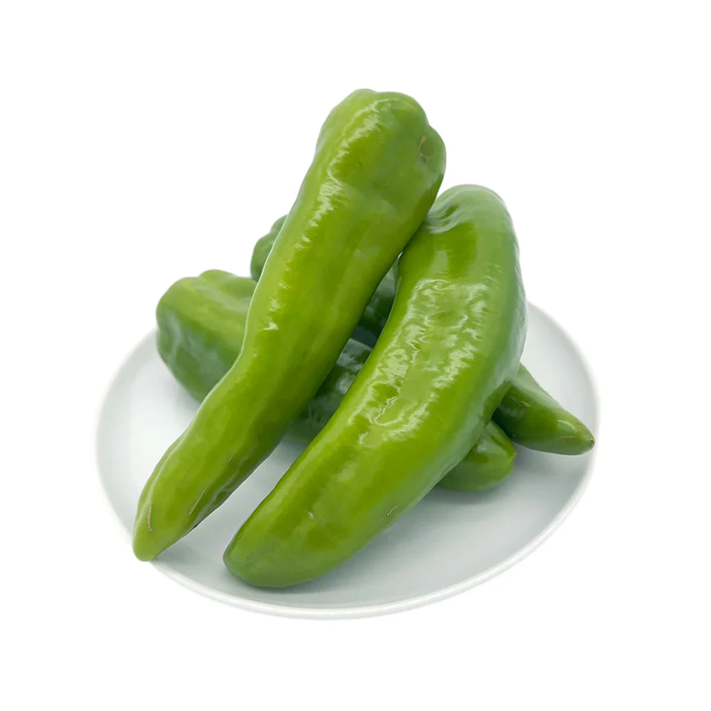Green Bullhorn Peppers - 450g