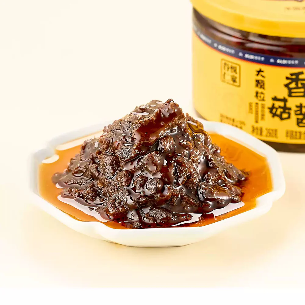 Gu Yue Renjia Chunky Mushroom Sauce Original 260g – Limited Import - Chinese Mushroom Condiment for Rice & Noodles - Image 2