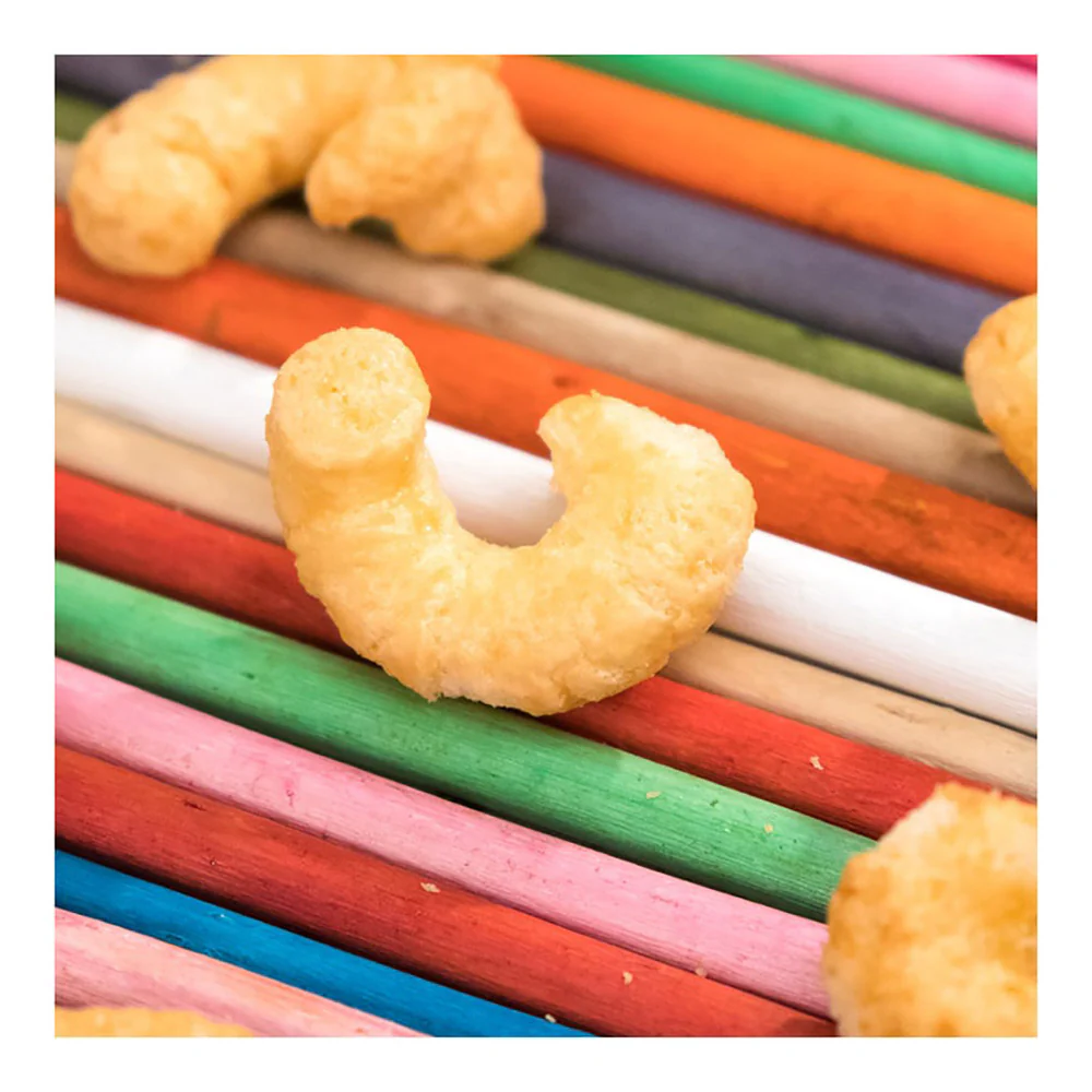 Guai Guai Curved Crispy Snacks - Condensed Milk Flavor, 40g - Image 2