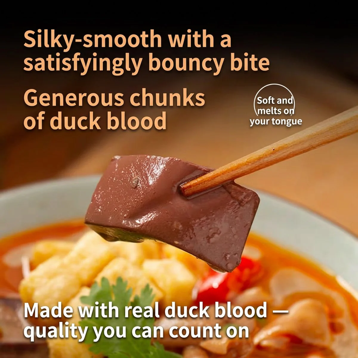 Guan Sheng Yuan Spicy Duck Blood Vermicelli Soup Cup 163g – Instant Nanjing Mala Glass Noodle Meal - Image 2