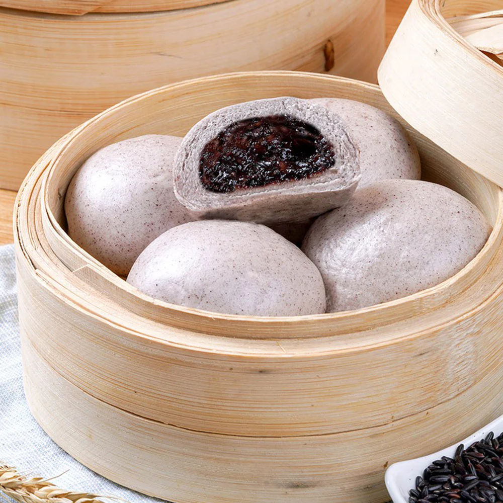 Guangzhou Restaurant Frozen Oat and Black Rice Buns - 337.5g - Image 2