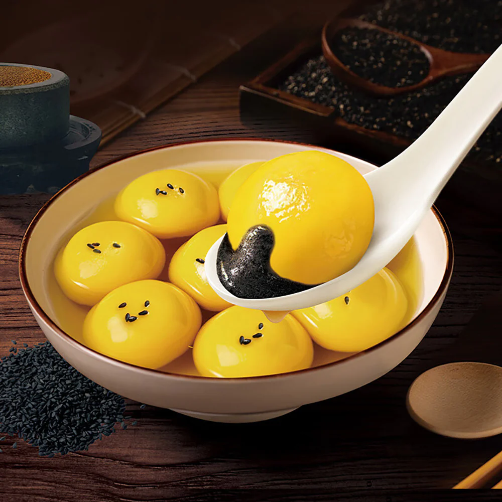 Guangzhou Restaurant Frozen Yellow Rice and Black Sesame Tangyuan 320g - Image 3