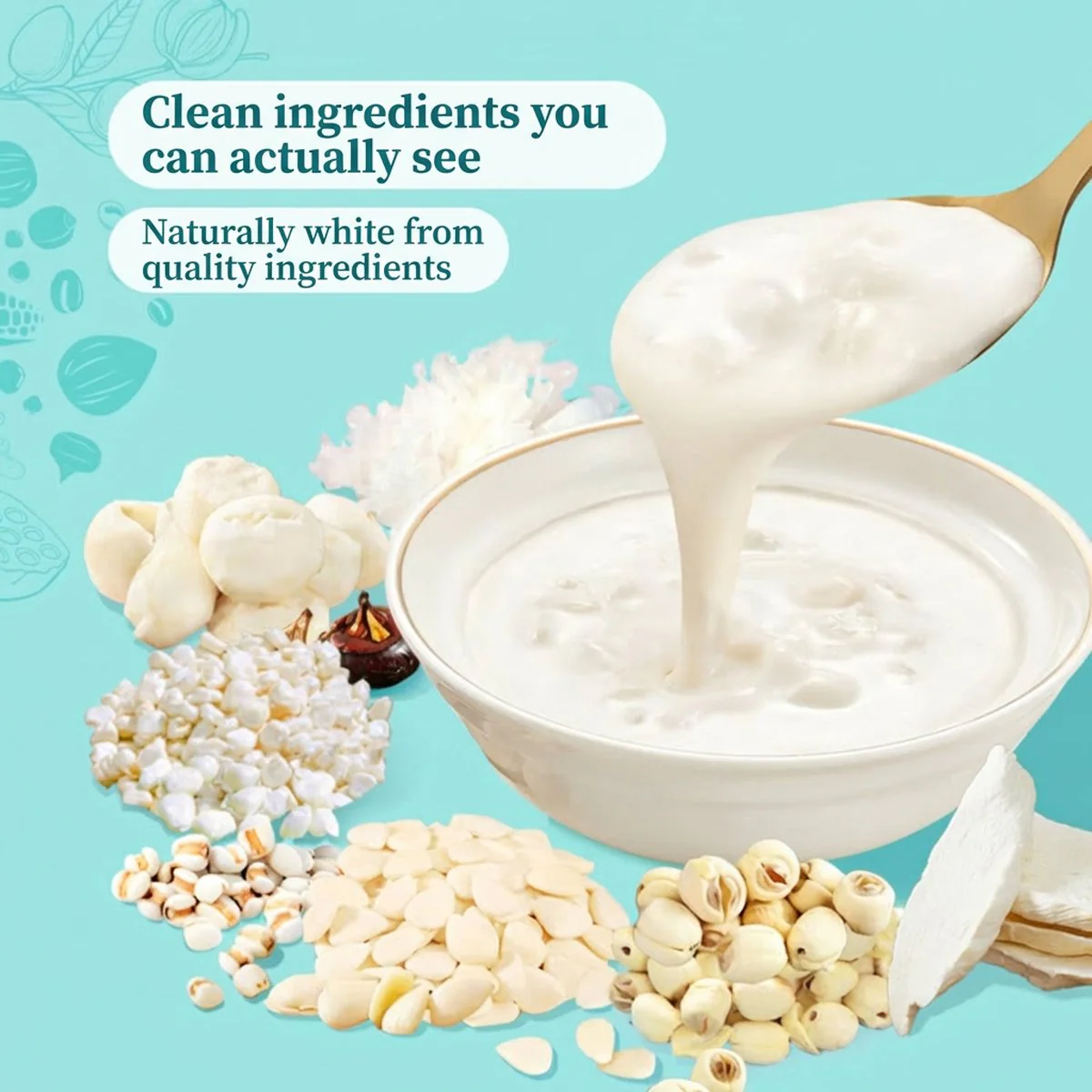 Guangzhou Restaurant Seven-White Almond Nectar 185g x 8 Bowls - Cantonese Almond Dessert - Image 3