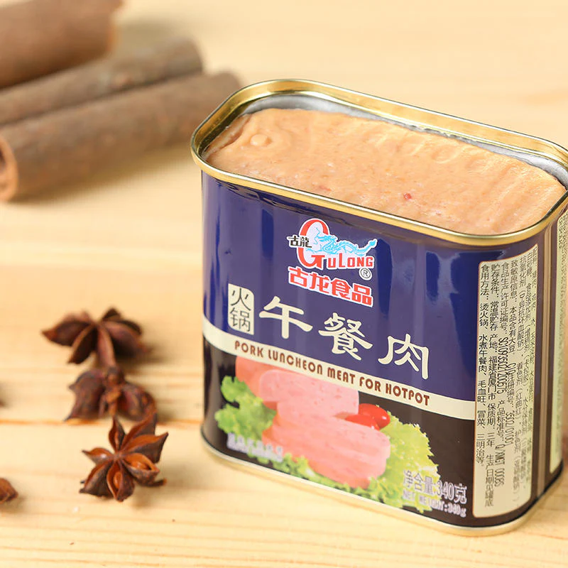Gulong Pork Luncheon Meat for Hotpot - 340g - Image 2