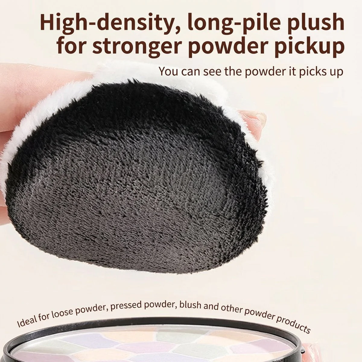 Guo Xiao Niu Zoo Animal Fluffy Powder Puff - 1 Piece (4 Designs Available) - Image 3