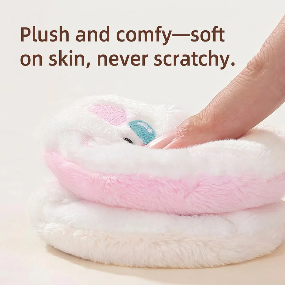 Guo Xiaoniu Zoo Fluffy Powder Puff - 1 Piece (4 Designs Available) - Image 5