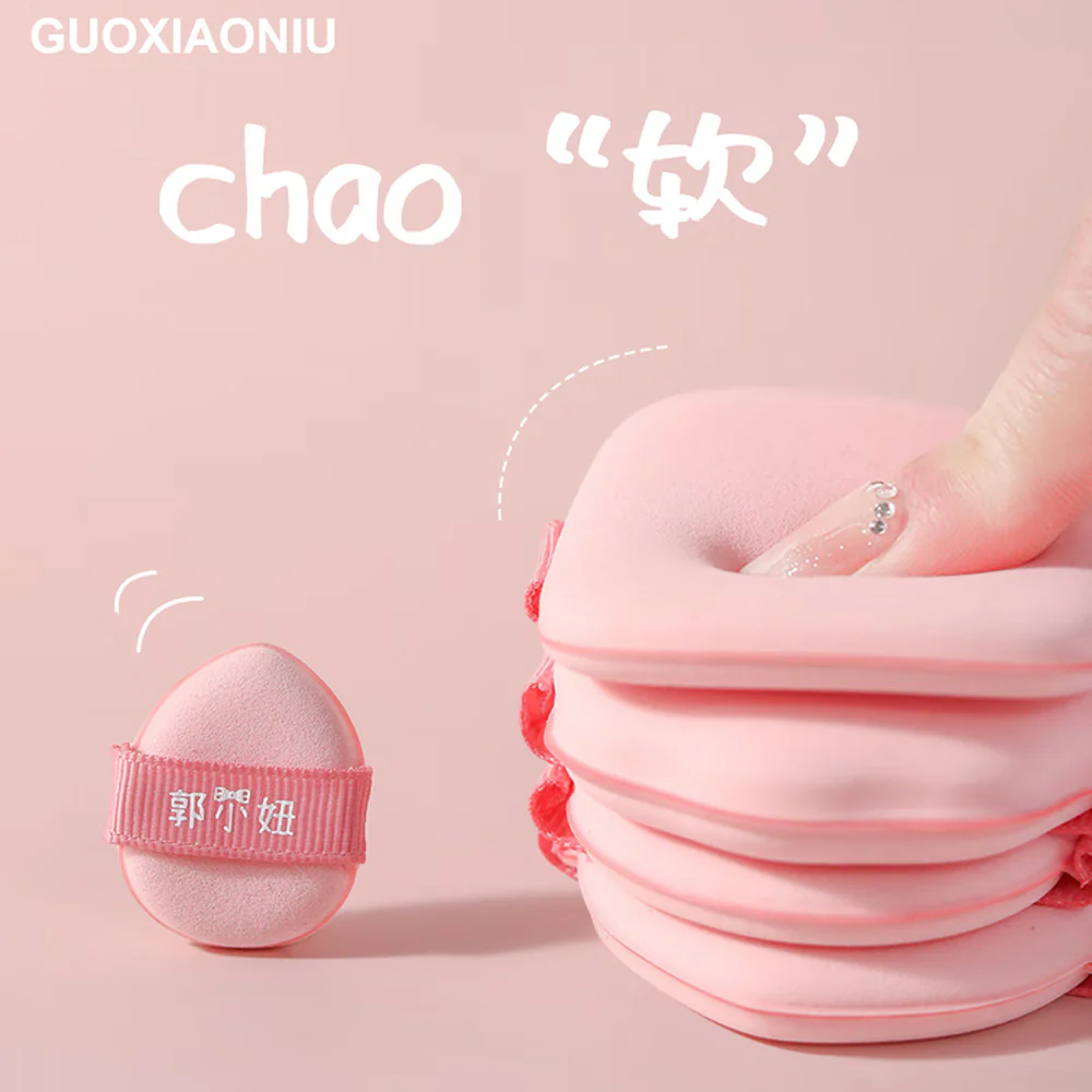 Guoxianiu Strawberry Air Cushion Puffs - 5 Pieces - Image 3