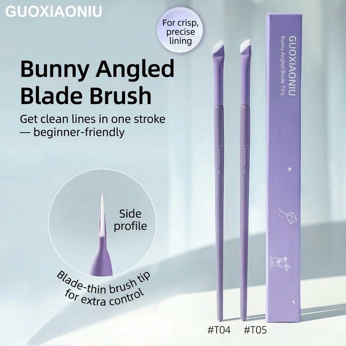 Guoxiaoniu Bunny Angled Makeup Brush T04 - Image 3