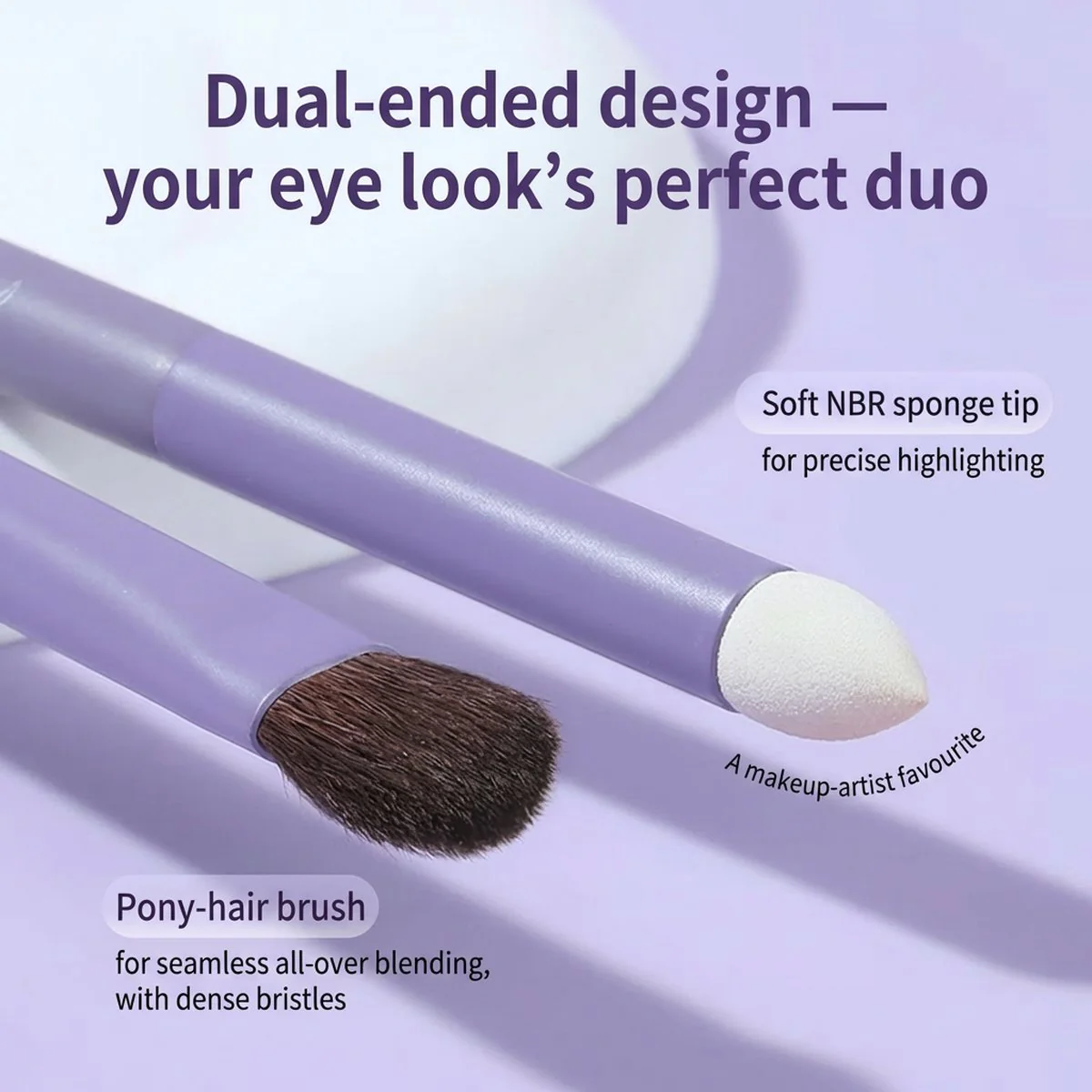 Guoxiaoniu Rabbit Dual-Ended Eyeshadow Brush T023 - Image 3