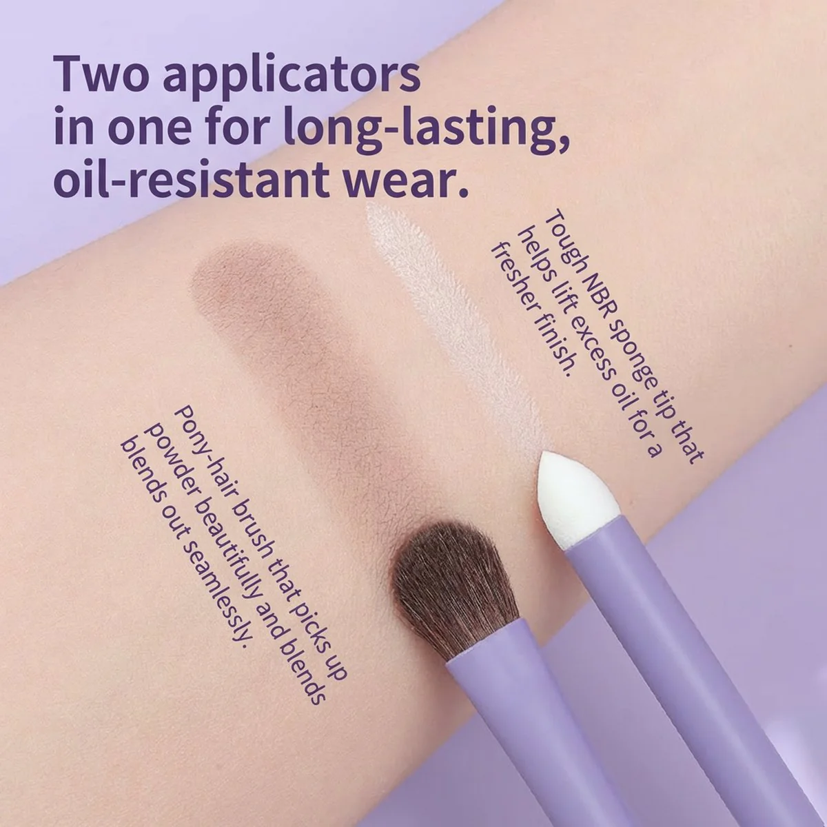 Guoxiaoniu Rabbit Dual-Ended Eyeshadow Brush T023 - Image 4