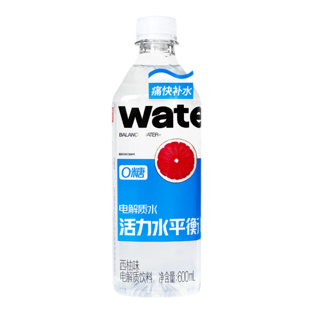 Guozi Shule Balance Water+ Electrolyte Water, Grapefruit, Zero Sugar – 600ml x 18 Bottles - Image 3