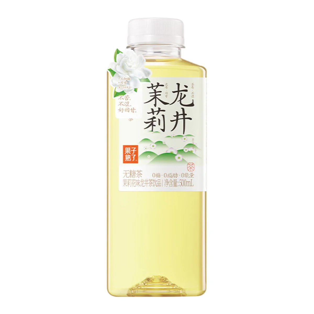 Guozi Shule Cold-Brew Jasmine Longjing Green Tea – Zero Sugar – 500ml x 15 Bottles - Unsweetened RTD Tea - Image 2