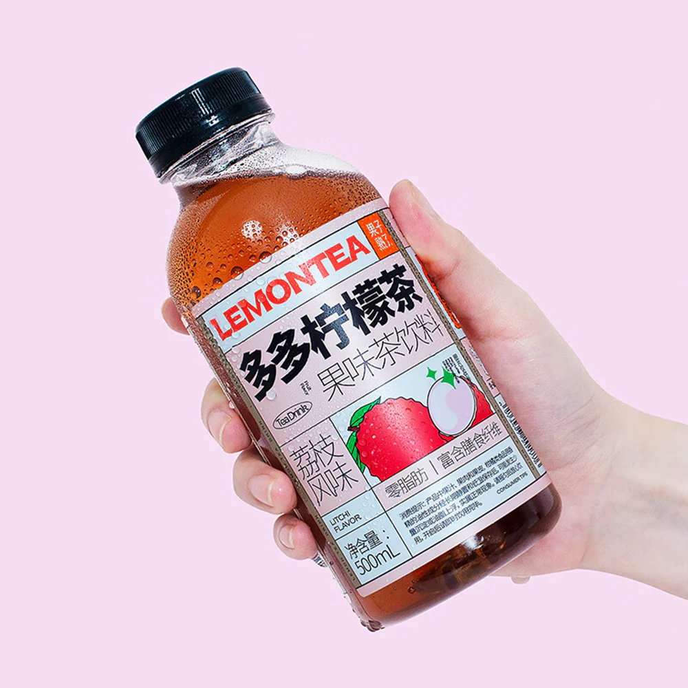 Guozi Shule Duo Duo Lemon Tea Lychee Flavor - 500ml - Image 4