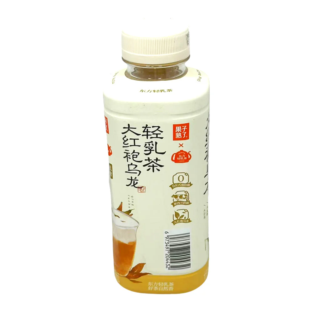 Guozi Shule Light Milk Tea – Da Hong Pao Oolong 450ml - Low Sugar, 0g Trans Fat - Image 2