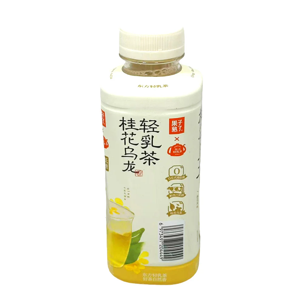 Guozi Shule Osmanthus Oolong Light Milk Tea 450ml - Ready-to-Drink Bottled Milk Tea - Image 2