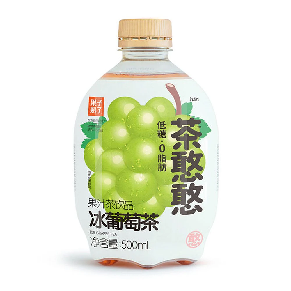 Guozishule Ice Grape Tea - 500ml x 12 Bottles - Image 2