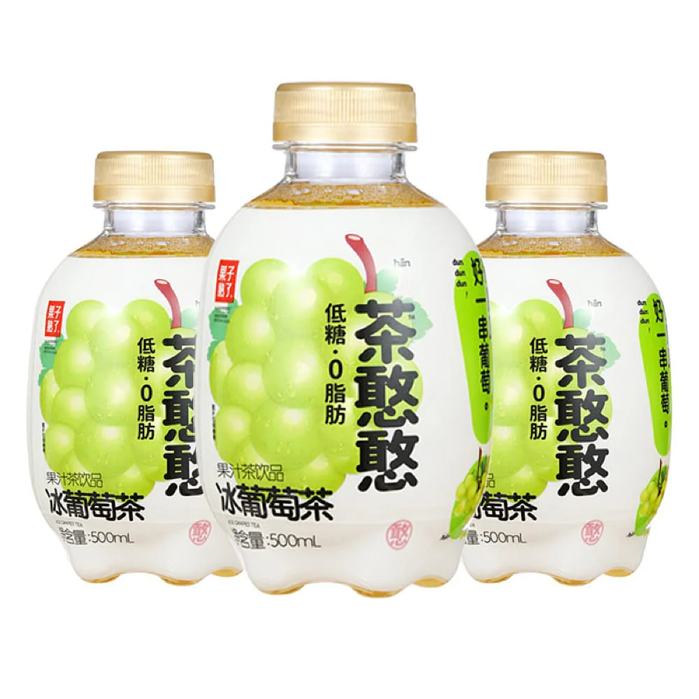 Guozishule Ice Grape Tea - 500ml x 12 Bottles - Image 3