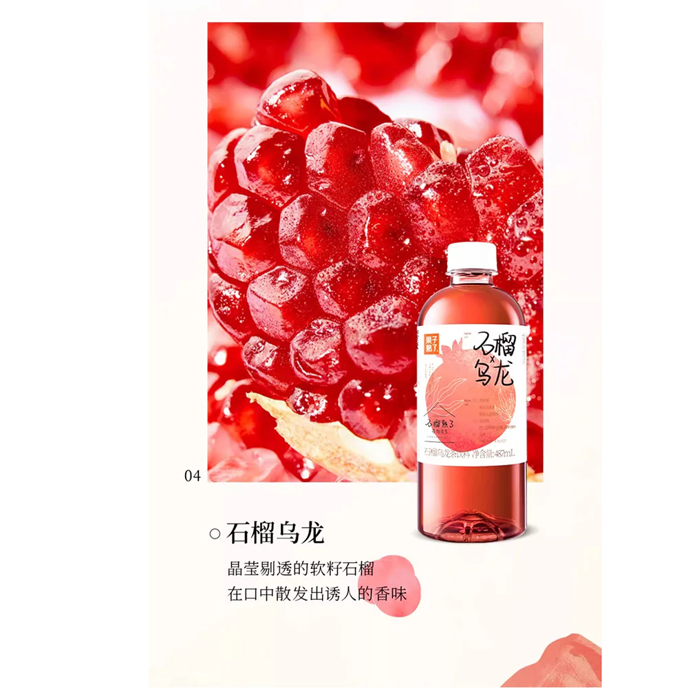 Guozishule Pomegranate Oolong Tea - 487ml - Image 2
