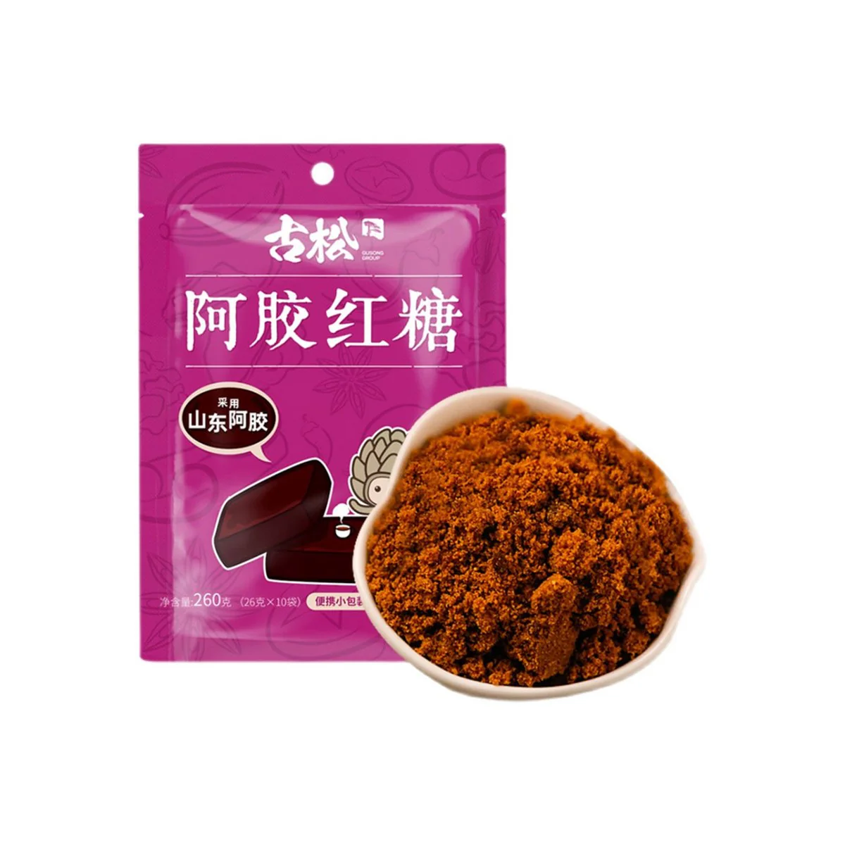 Gusong Ejiao Brown Sugar 260g