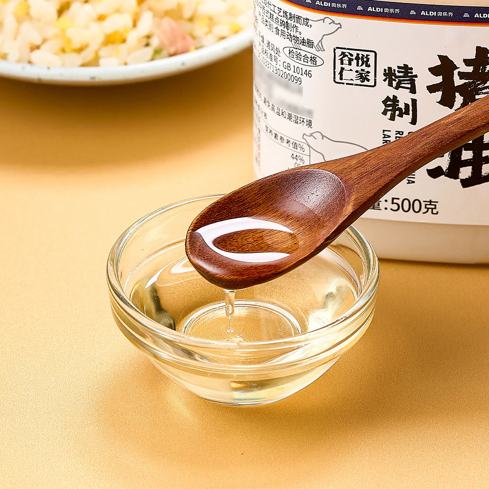 Guyue Renjia Refined Pork Lard 500g – Rendered Pork Fat - Limited Import - Image 4