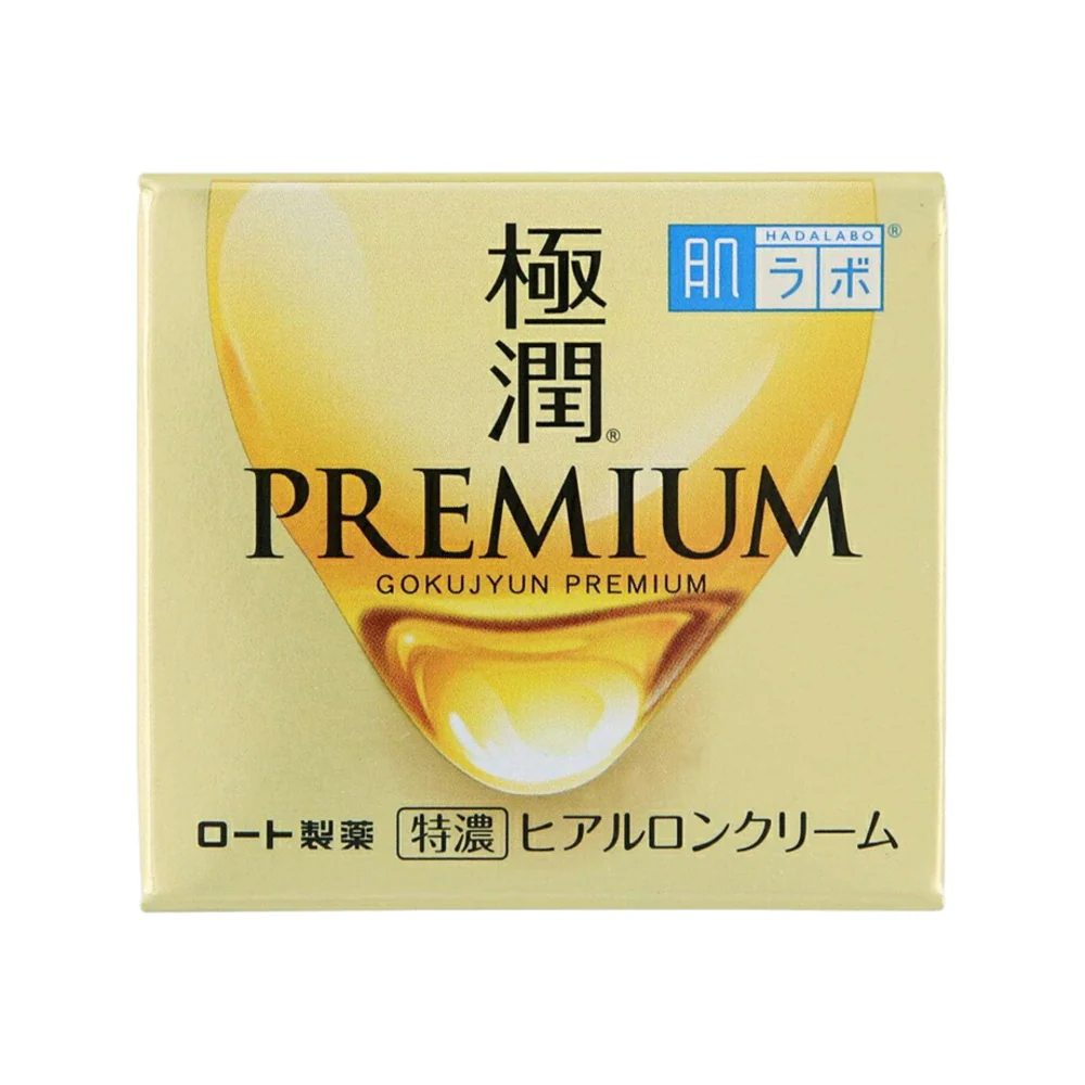 Hada Labo Gokujyun Premium Hyaluronic Acid Cream 50g - Intense Hydrating Face Moisturiser