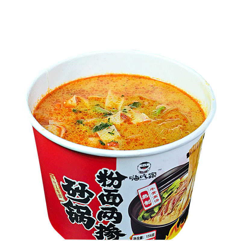 Haichijia Spicy Beef Flavor Instant Pot Noodles & Vermicelli - 156g - Image 3