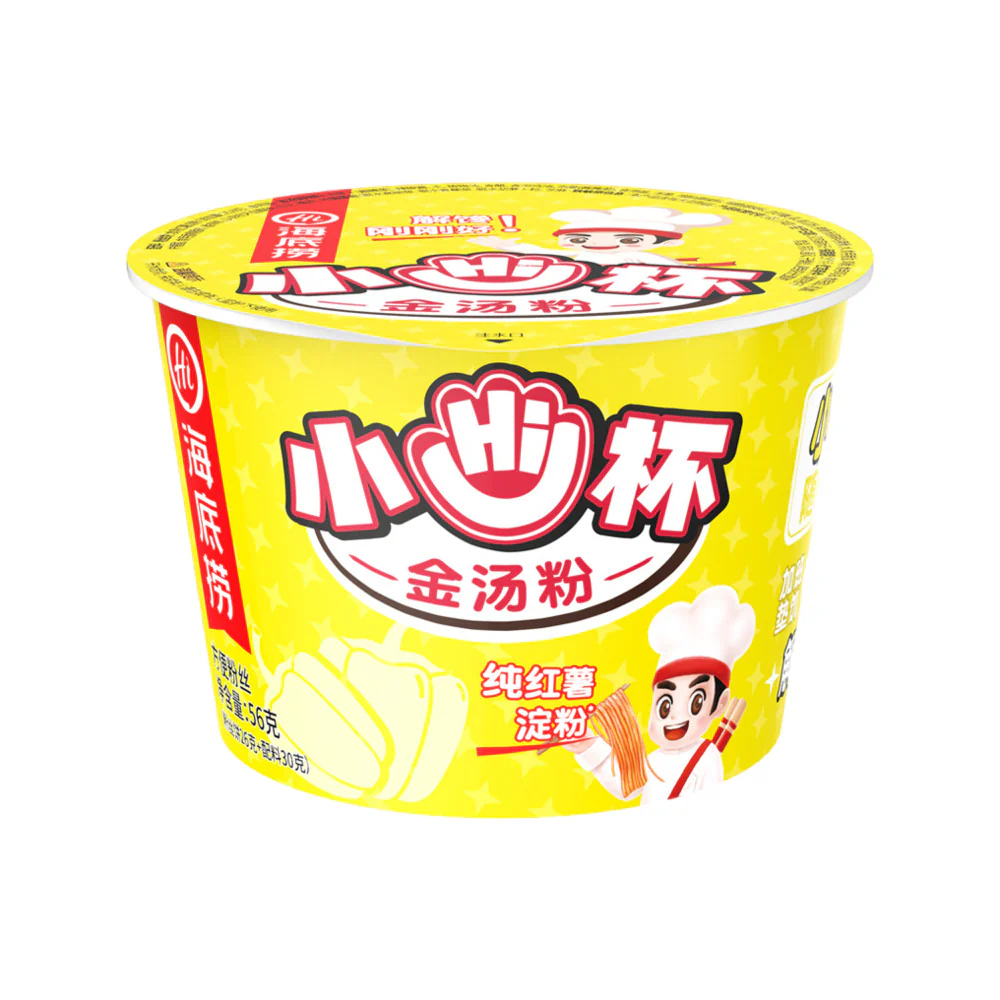 Haidilao Hi Cup Golden Broth Sweet Potato Vermicelli 56g - Instant Vermicelli Cup