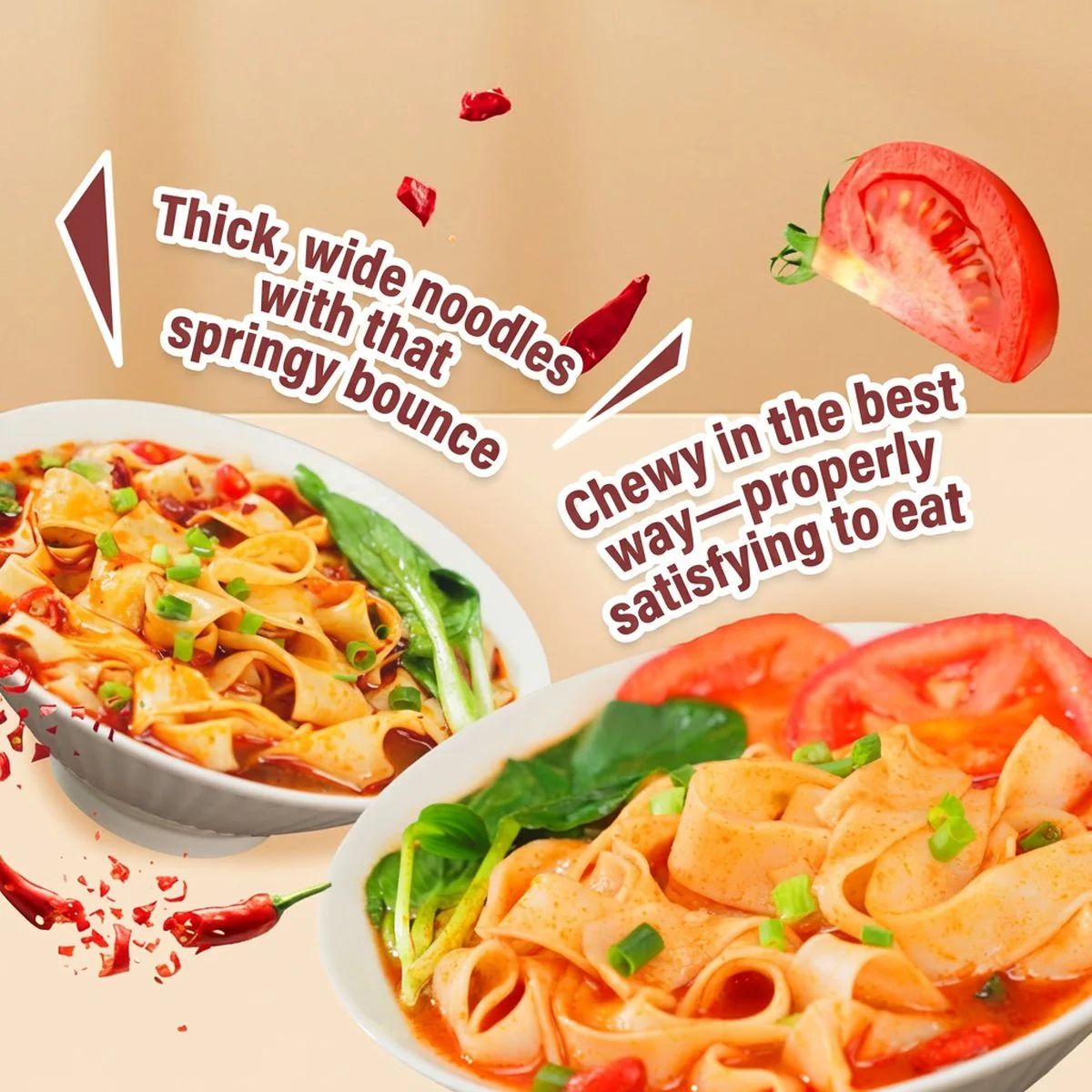 Haidilao Hot Pot Noodles Cup – Tomato Flavor 180g - Image 2