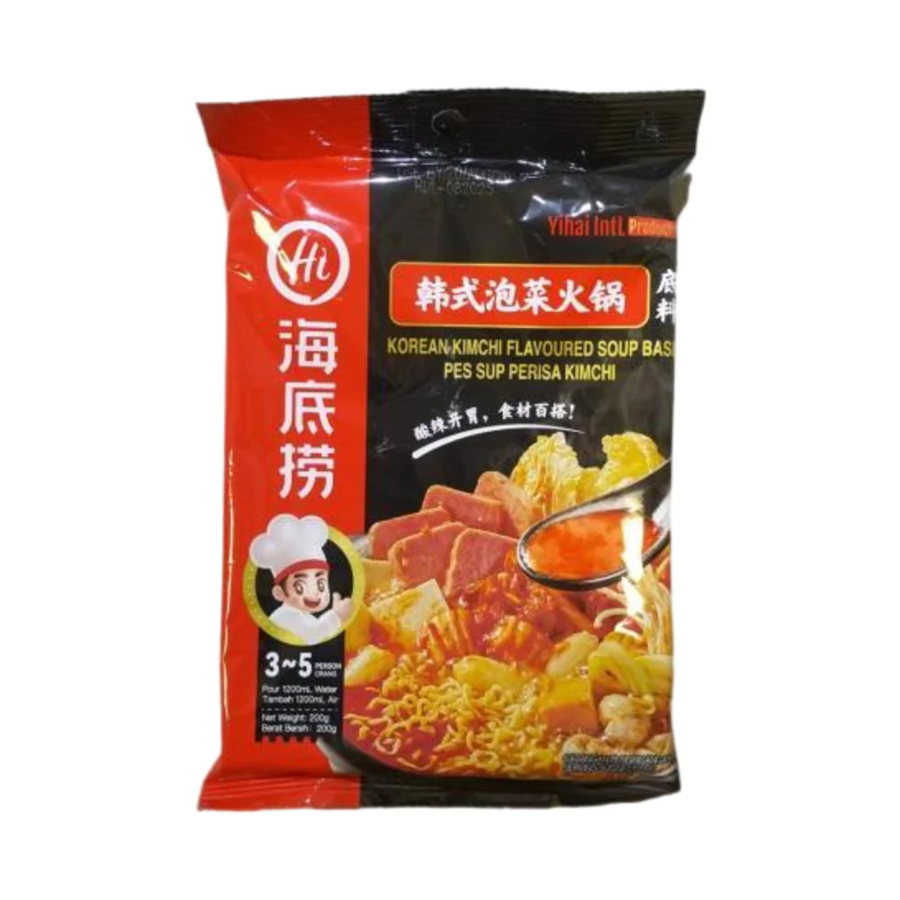 Haidilao Korean Kimchi Hot Pot Soup Base 200g - Spicy Kimchi Steamboat Broth