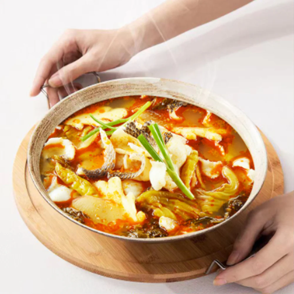Haidilao Lao Tan Pickled Mustard Fish Seasoning 370g - Suan Cai Yu Soup Base (Mildly Spicy) - Image 2