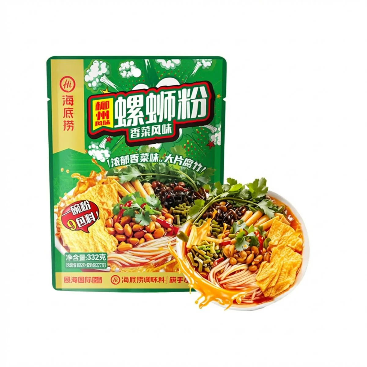 Haidilao Liuzhou Luosifen (Coriander Flavor) – 332g - Chinese Snail Rice Noodles