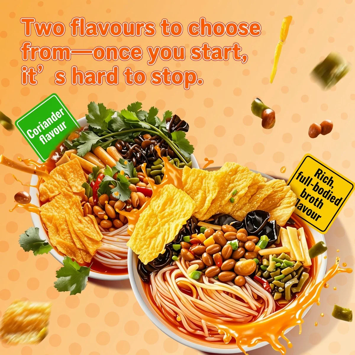 Haidilao Liuzhou Luosifen (Coriander Flavor) – 332g - Chinese Snail Rice Noodles - Image 2