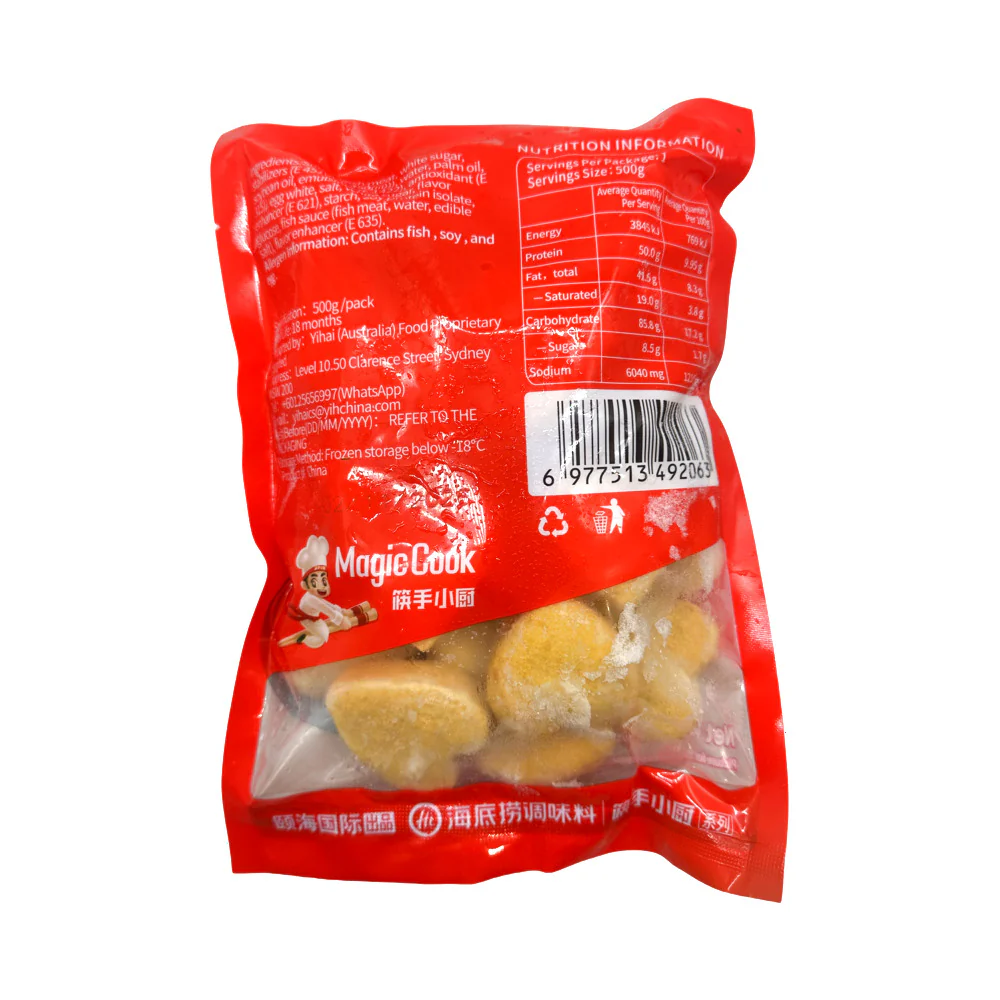 Haidilao Magic Cook Frozen Fish Tofu Cubes 500g - Image 2