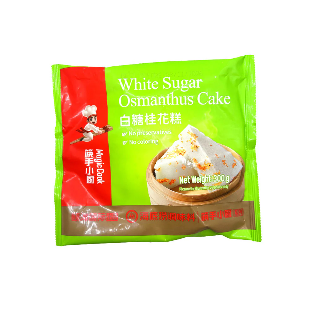 Haidilao Magic Cook Frozen White Sugar Osmanthus Cake 300g – Traditional Steamed Rice Cake Dessert