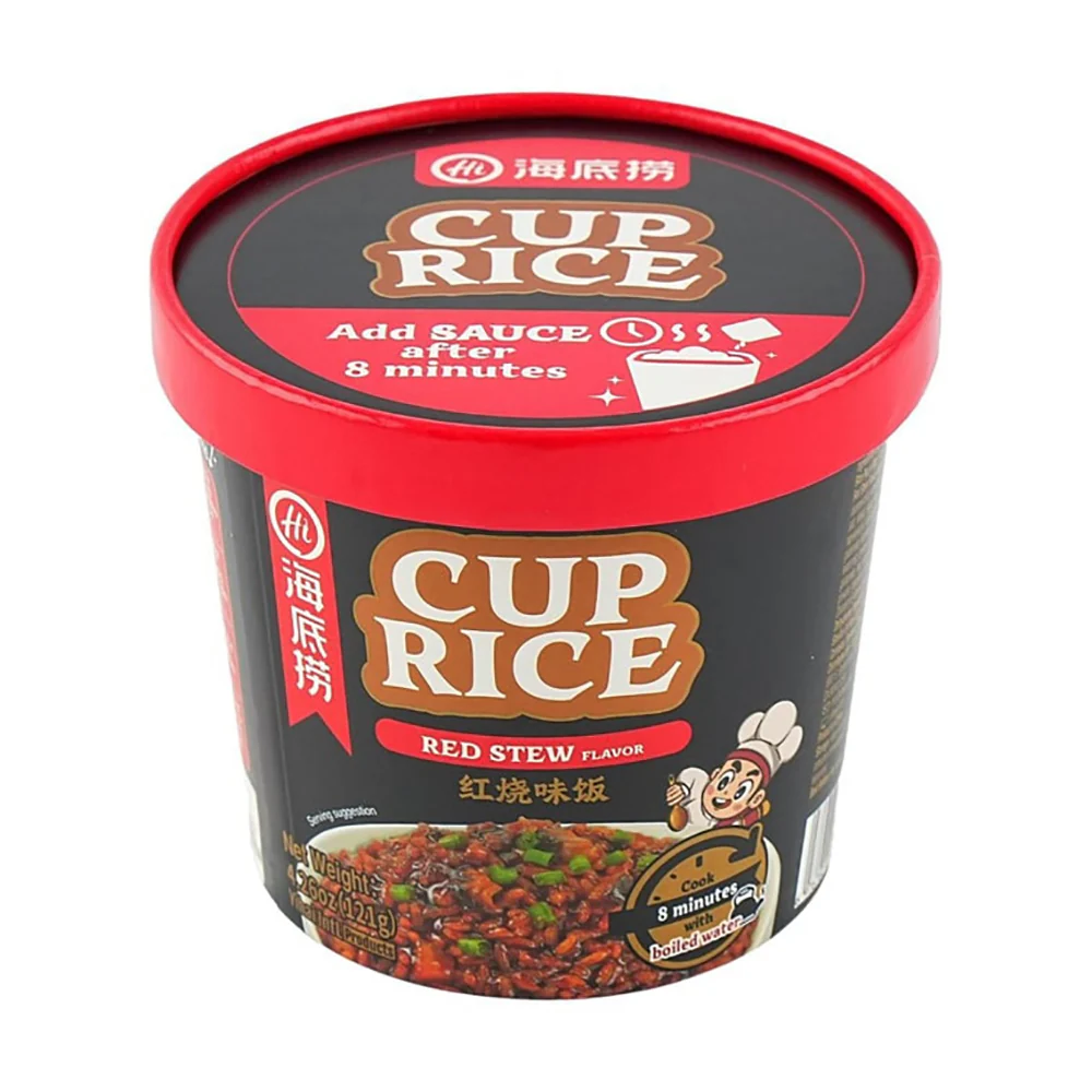 Haidilao Red Stew Flavor Cup Rice - 121g - Image 2