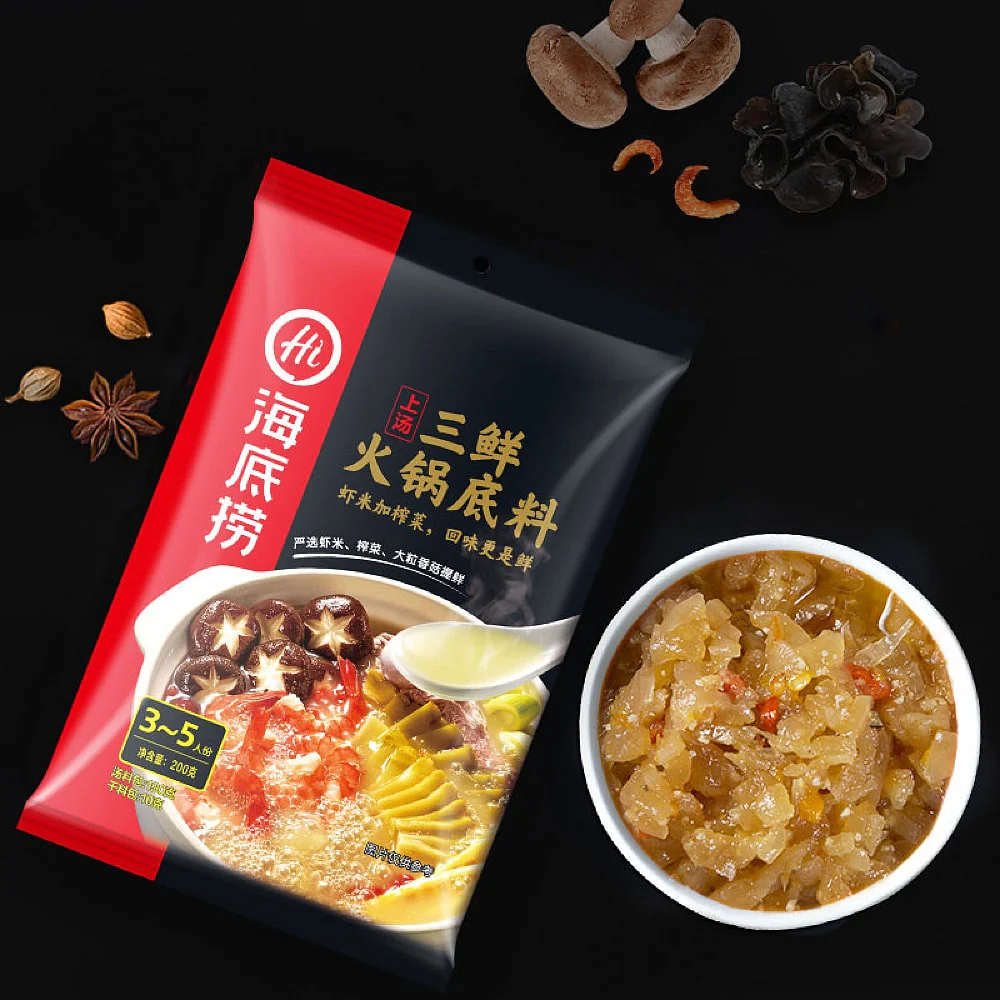 Haidilao Seafood and Mushroom Hot Pot Soup Base - 200g - Image 2