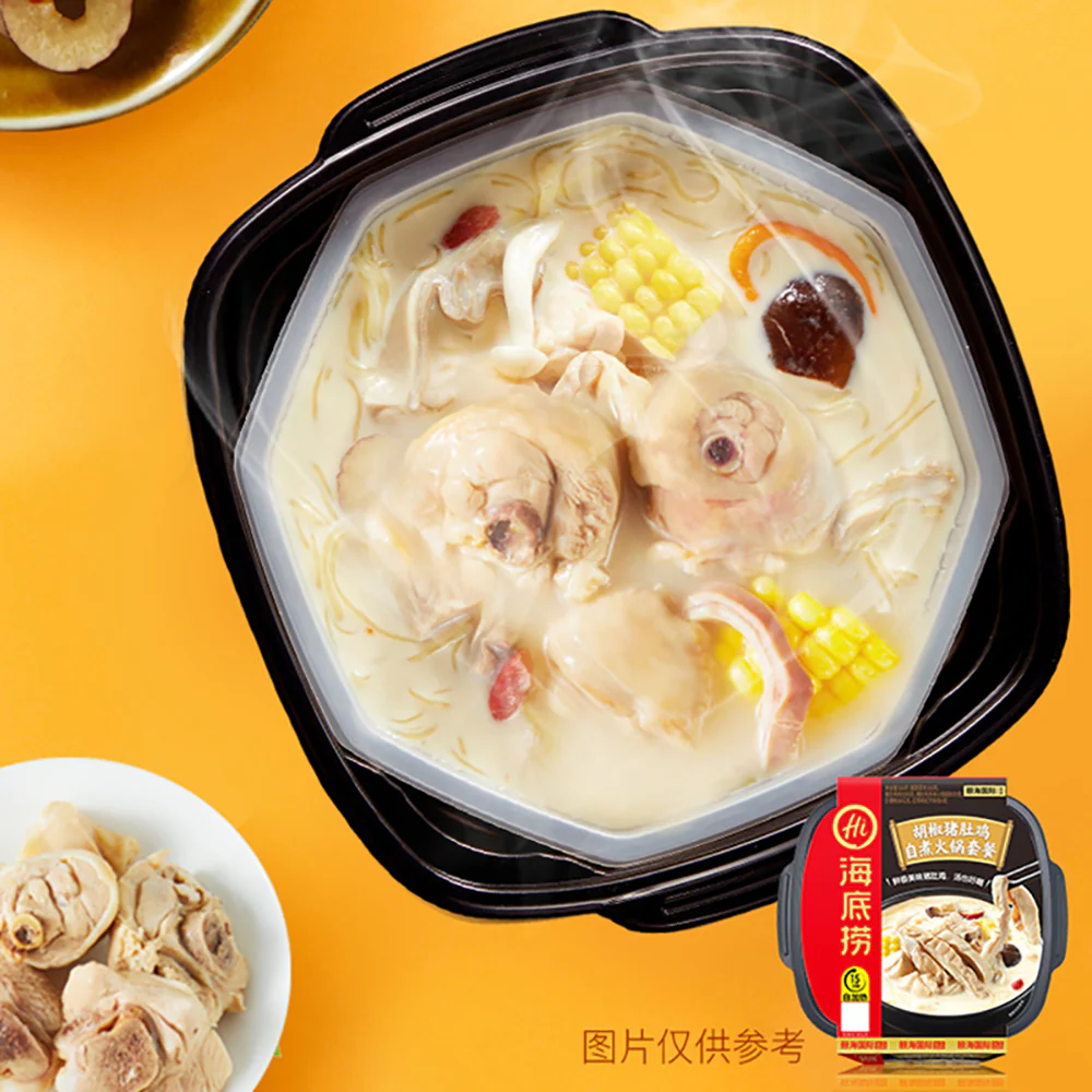 Haidilao Self-Heating Hot Pot Set Pepper Pork Tripe Chicken Flavor - 326g - Image 2